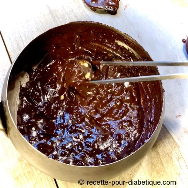 Rochers au chocolat sans sucre (IG Bas)