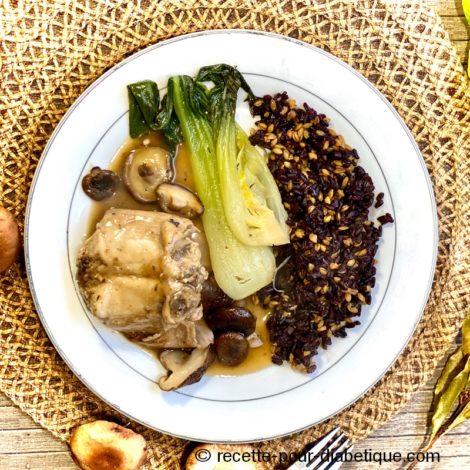 Lapin aux Shiitake et garniture IG bas