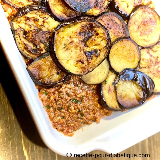 Moussaka et sa Béchamel IG Bas (sans gluten)