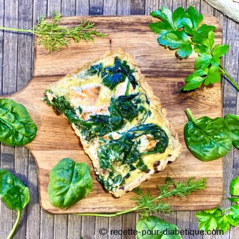 Tarte Saumon Epinard au Boursin (IG Bas)
