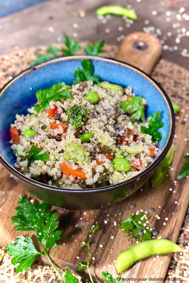quinoa taboulé lentilles