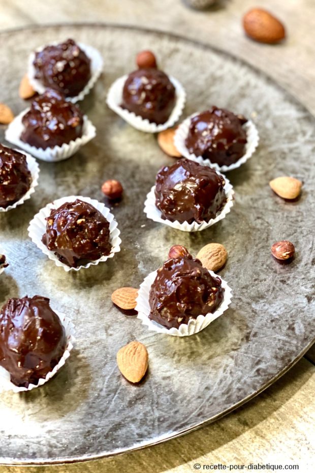 rochers au chocolat praliné façon ferrero