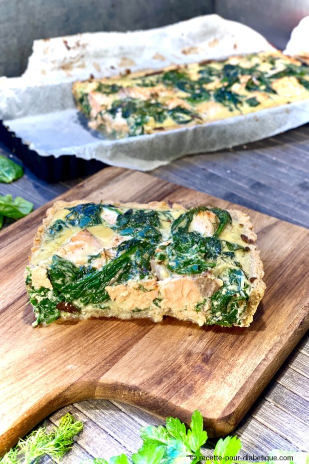 Tarte Saumon Epinard au Boursin
