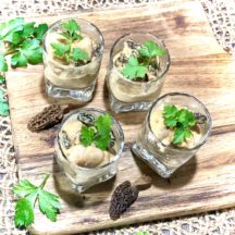 Verrine de Ris de Veau à la Morille