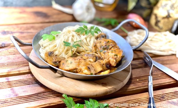 lapin champignons miel