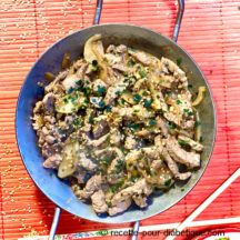 Boeuf Sauté Chinois aux Oignons