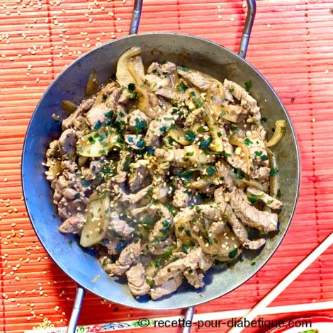 Boeuf Sauté Chinois aux Oignons