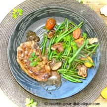 Côte de veau Forestière aux Shiitake sauce sans crème