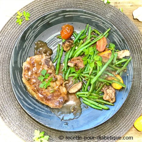 Côte de veau Forestière aux Shiitake sauce sans crème