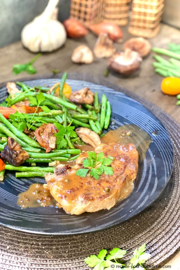 Côte de veau aux Shiitake