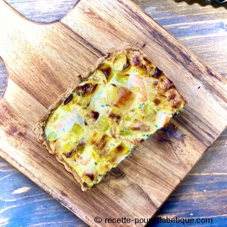 Quiche Saumon Poireaux IG bas