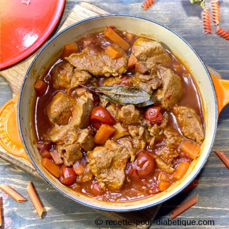 Ragoût de veau à la Tomate cerise