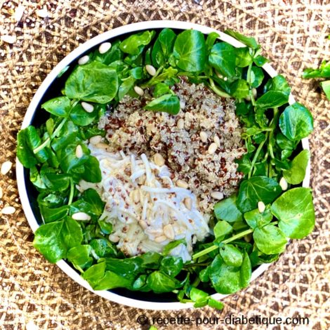 Salade de Cresson au Céleri rémoulade et Quinoa