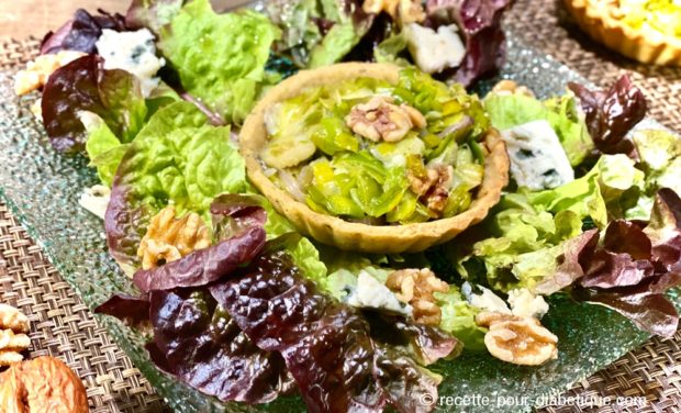tartelette poireau salade
