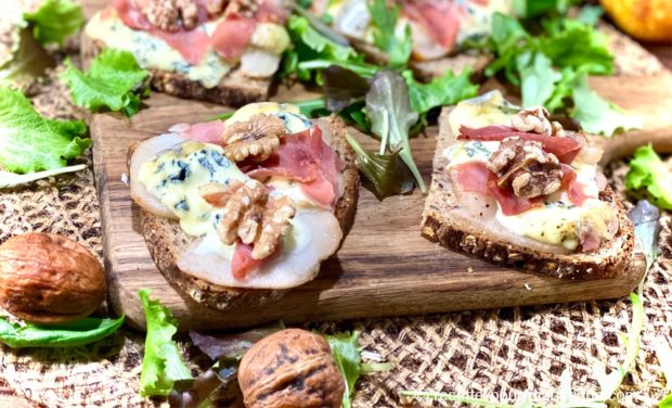 tartines fourme et poire