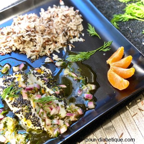 Cabillaud sauce vierge au Yuzu