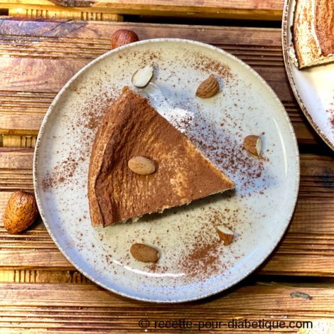 Cheesecake Biscuit Chocolat et amandes (ig bas)
