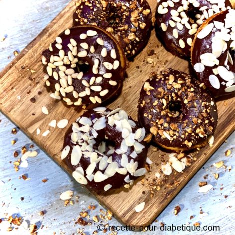 Donuts au chocolat et Amande (IG Bas)