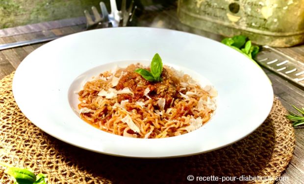 Spaghetti de Konjac keto