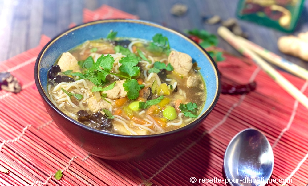 Soupe Chinoise au Konjac et Poulet