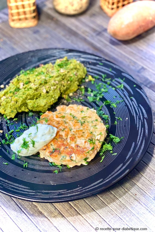 steak haché de saumon