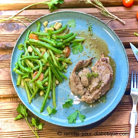 Tranches de Gigot d'agneau mariné aux herbes