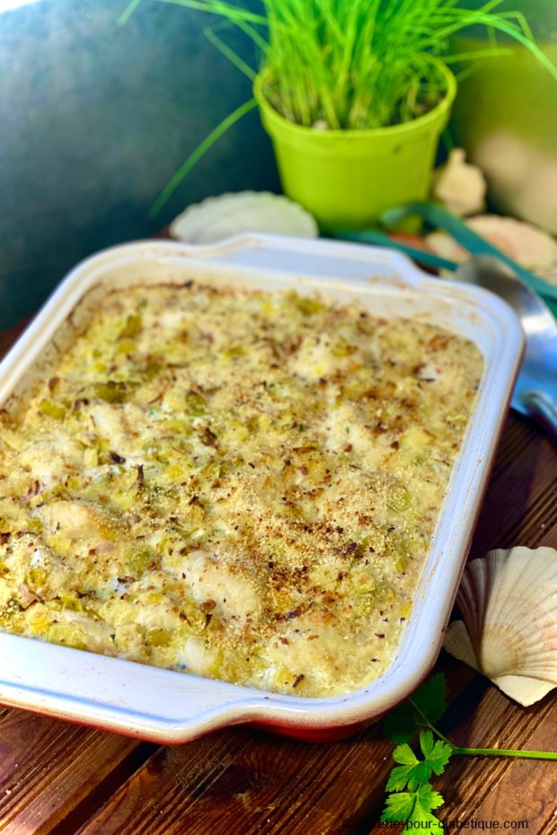 gratin saint jacques cabillaud igbas