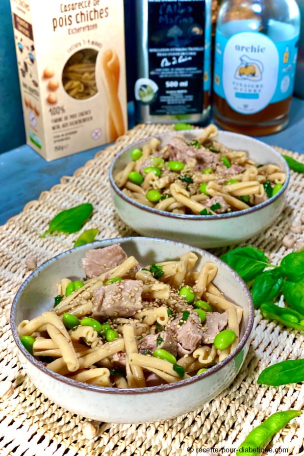 salade de pates pois chiches