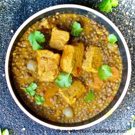 Curry de Porc aux Lentilles