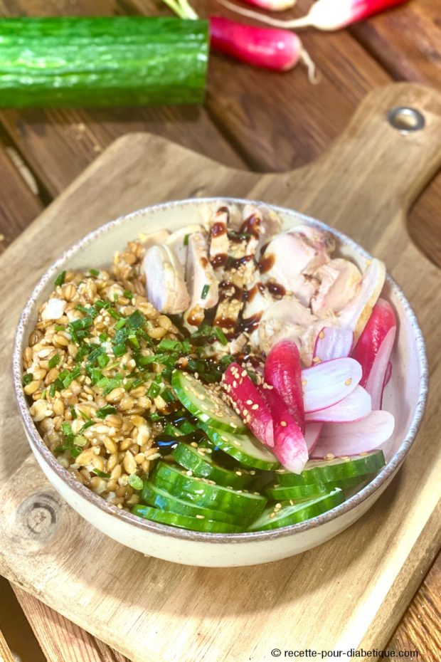 Bowl au Poulet et Épeautre