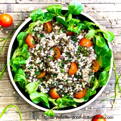 Salade au Sarrasin et Lentilles