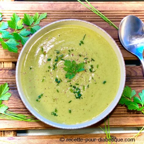 Velouté de Courgettes au Fromage Tartare