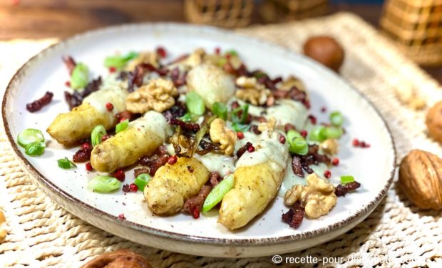 Asperges blanche Sauce Roquefort