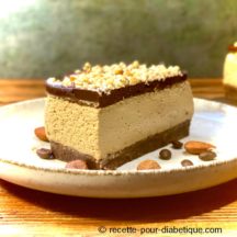 Bavarois au café et noisettes sans sucre