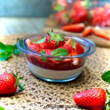 Panna Cotta à la Confiture de Fraises allégée en sucre