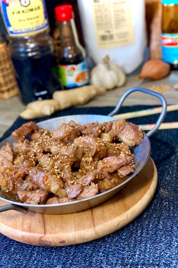 Filet Mignon de Porc au Caramel sans sucre à la Chinoise