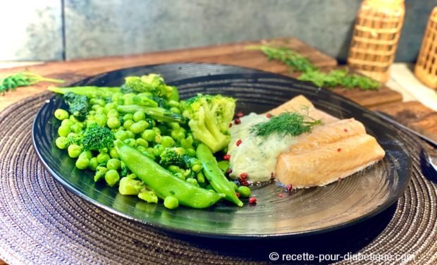 truite et légumes vapeur