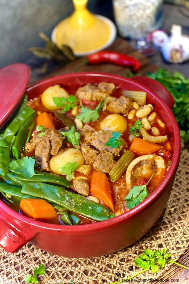 Loubia au Veau et légumes