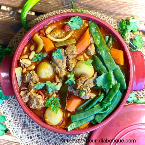 Loubia au Veau et légumes