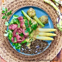 Salade gourmande aux Gésiers et Artichauts
