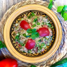 Taboulé au blé complet et piments doux