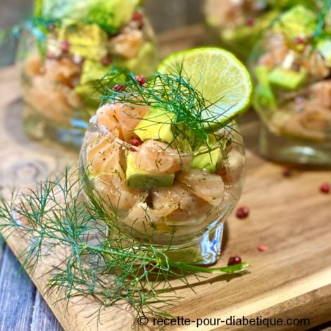Verrines aux 2 Saumons et Avocat