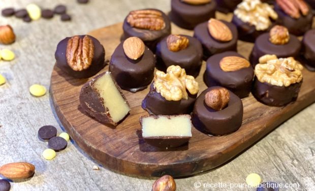 chocolat pâte d'amande low carb