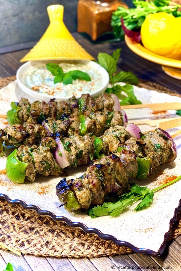 Brochettes d'agneau à la Marocaine