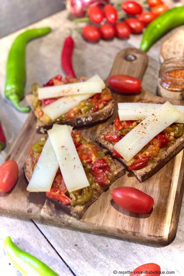 Bruschetta à la Basquaise