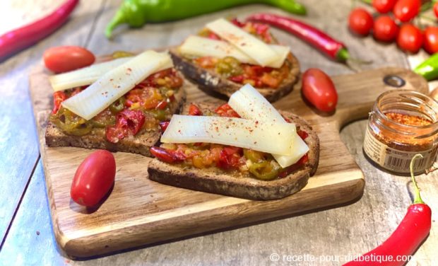 tartines piperade