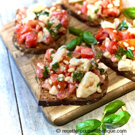 Bruschetta Tomate Mozzarella  (IG Bas)