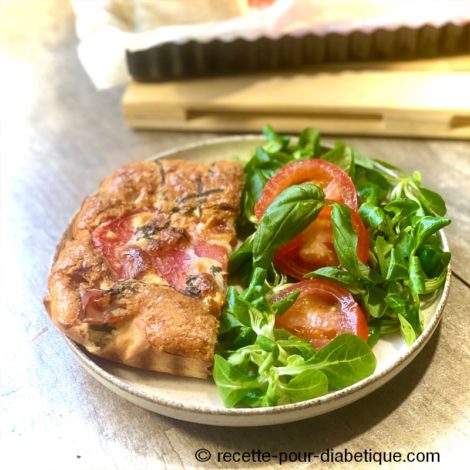 Clafoutis Tomate Mozzarella ( IG Bas et sans gluten )