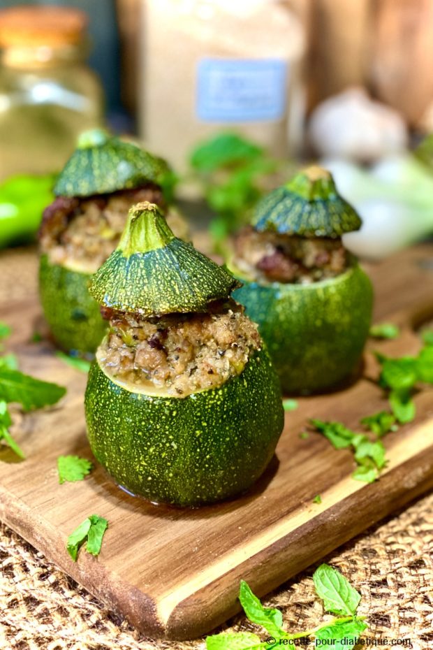 Courgettes farcies à l'Orientale