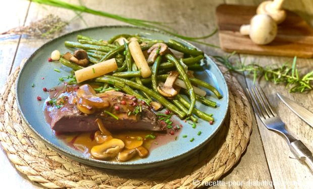 magret de canard aux champignons